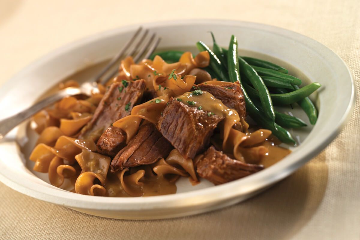 Bottom Round Pot Roast with Mushroom Onion Sauce Certified Angus Beef